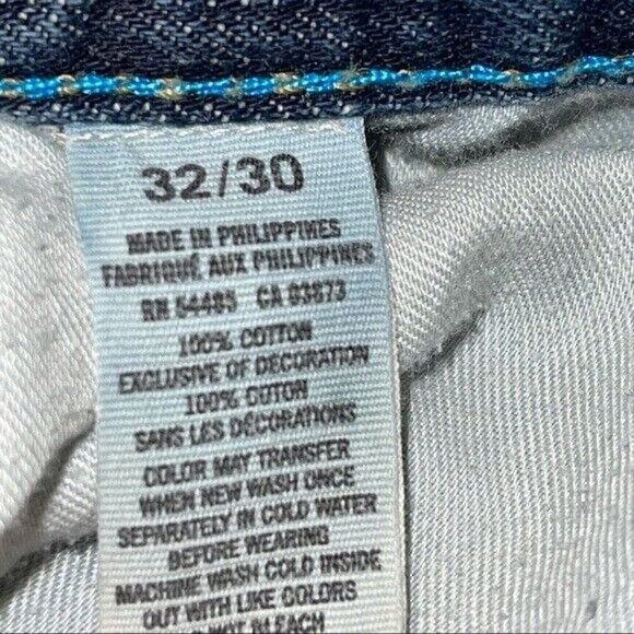 American Eagle Relaxed Fit Denim Blue Jeans Denim Men's Size 32 - Picture 7 of 8